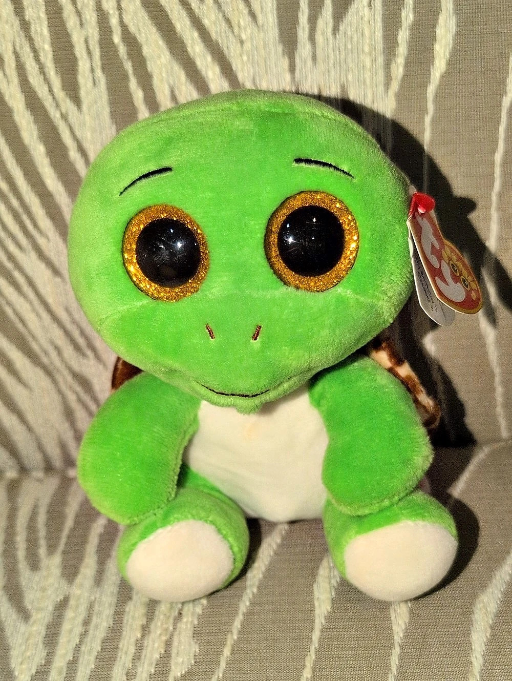 ty Turbo the Turtle Plush Green & Brown NWT